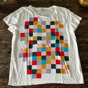 Jcrew linen Tee short sleeve